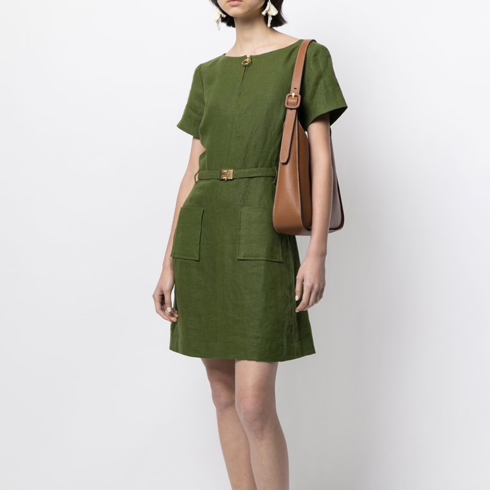 Tory Burch linen shift dress, size 8